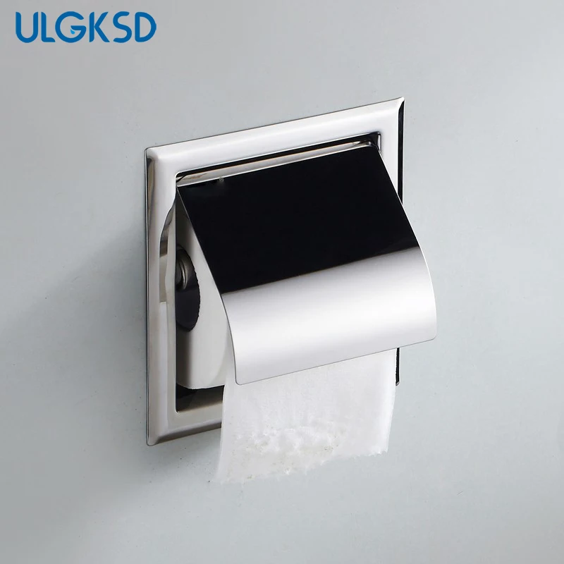Ulgksd настенные аксессуары для ванной комнаты, аксессуары для ванной комнаты, хромированный держатель для туалетной бумаги, держатели для банных полотенец из нержавеющей стали