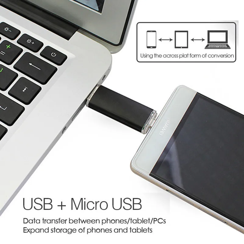 New High Speed usb 2.0 OTG 64GB Pen Drive USB Flash 128GB External Storage Memory Stick 32GB 16GB Micro Pendrive | Компьютеры и офис