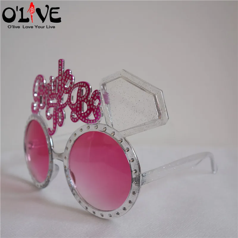 Весело To be Bride Очки Свадебные украшения девичник Hen Party Поставок розовый Пластик