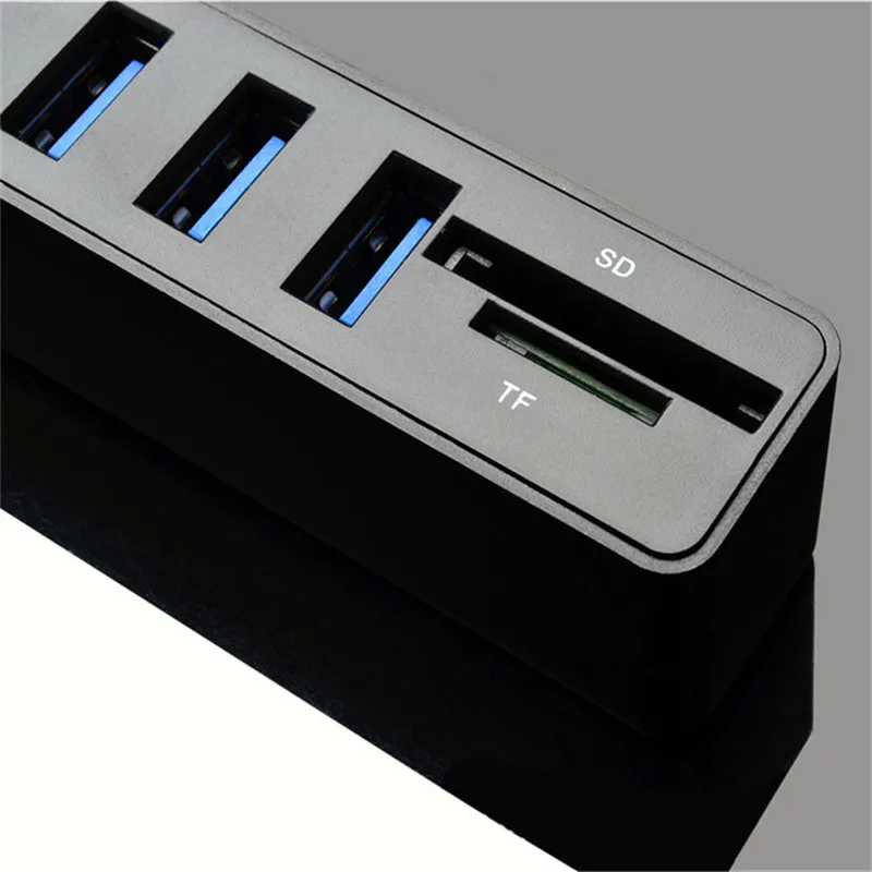 Robotsky 6 Порты и разъёмы usb-хаб высокого Скорость USB 2,0 разветвитель кабеля адаптера SD/TF кард-ридер для настольных компьютеров и ноутбуков