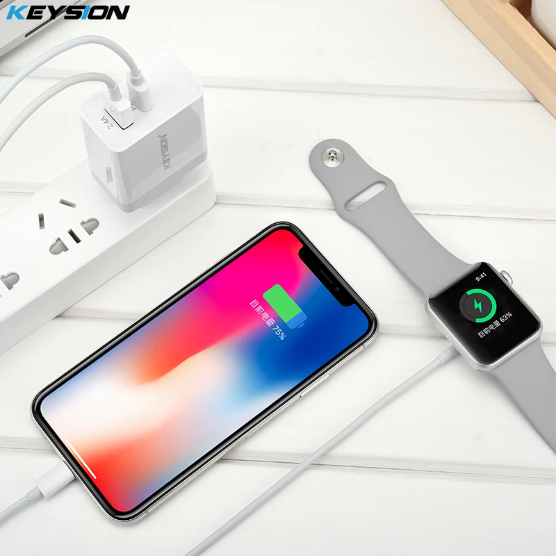 KEYSION 30 Вт USB PD зарядное устройство быстрое Тип C мощность 2 порта дорожные