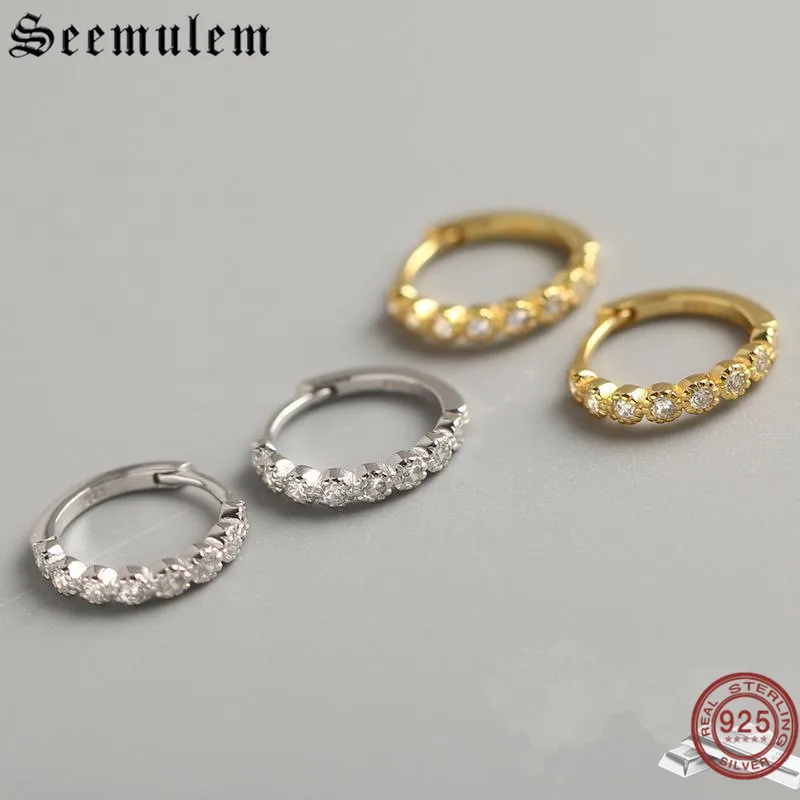 Semulem роскошные свадебные алмазные круглые серьги для женщин настоящие