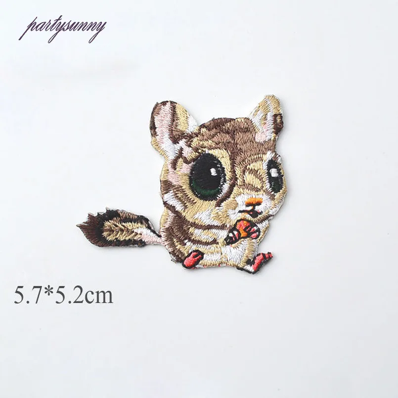 PF Animal Panda Patch Cartoon Embroidered Patches For Clothing Stripes for Clothes Kids Dress Badge Applique Applications TB179 | Дом и сад