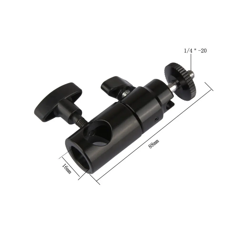 

Light Stand Mount 1/4''-20 Male Mini Ball Head for Camera Monitor Mic tripod