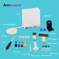 aecteach ciss ink tank for hp 2620 2630 3720 3730 deskjet printer ink cartridge continuous ink supply system ip304 304 xl