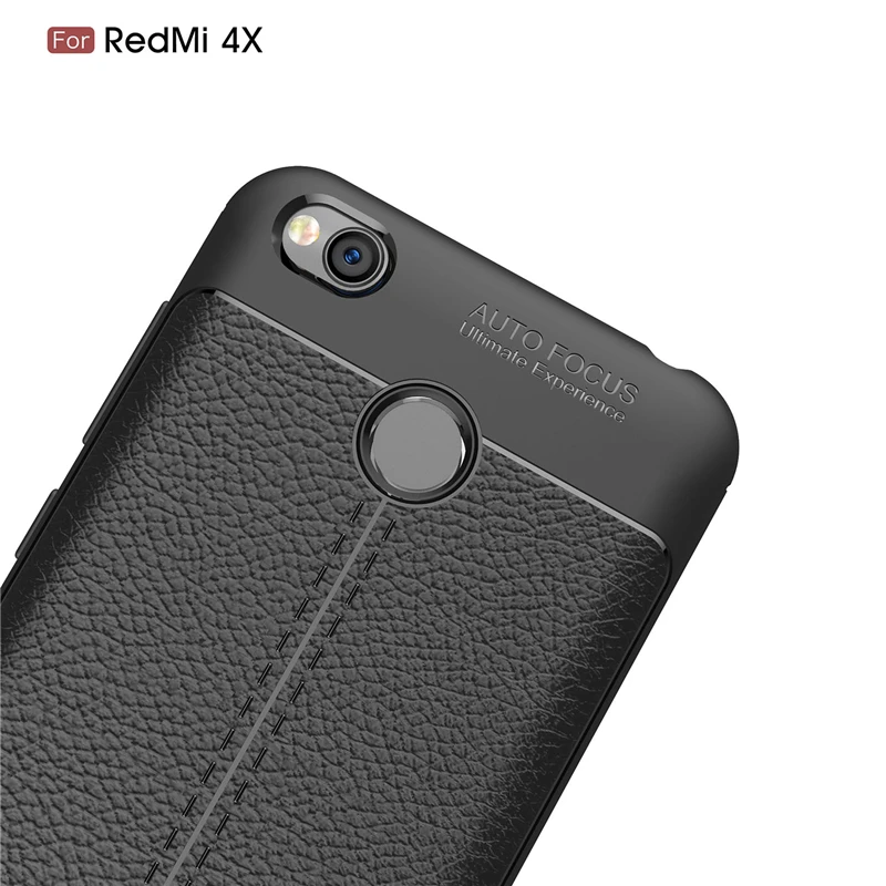 Чехол для телефона Xiaomi Redmi 4 4X из искусственной кожи деловой чехол с узором Личи