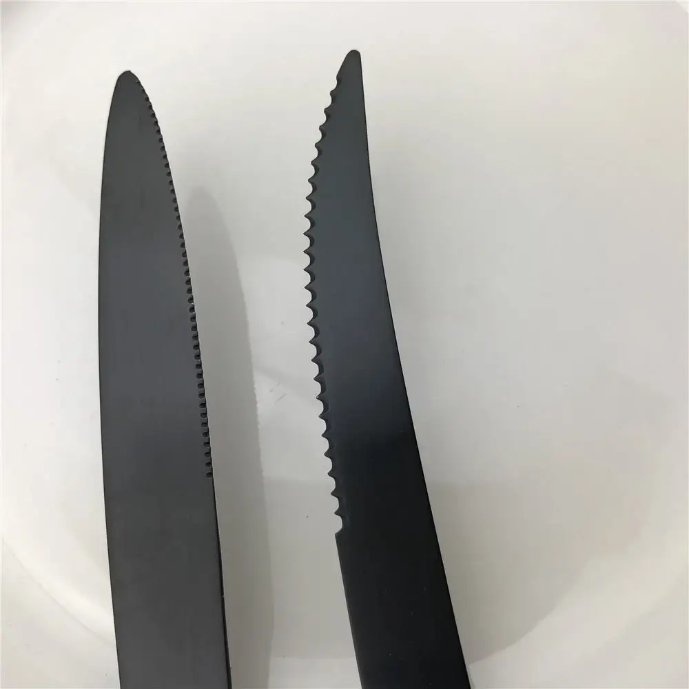 Набор матовых черных столовых приборов из нержавеющей стали 1 шт. | Дом и сад