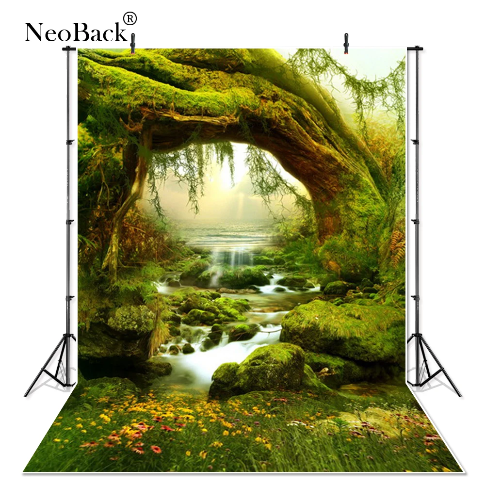 

Фоны для фотосъемки NeoBack P0026 с изображением леса и сказки, 3 Х5 футов, реквизит для новорожденных, детские фоны для фотосъемки, 90x150 см