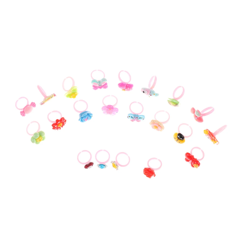 10 шт. детские пластиковые кольца с мультяшным рисунком|ring for|rings for kidsring kids girls |
