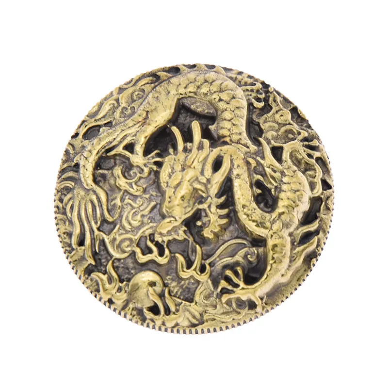 Латунный кошелек ручной работы с кнопками Dragon Concho аксессуары для ремней