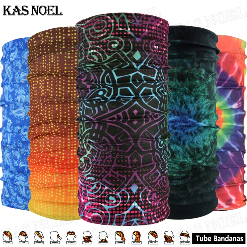 

10pcs Top Fashion Multi Purpose Microfiber Outdoor Sport Ladies Headbands Multifunction Tubular Seamless Headwear