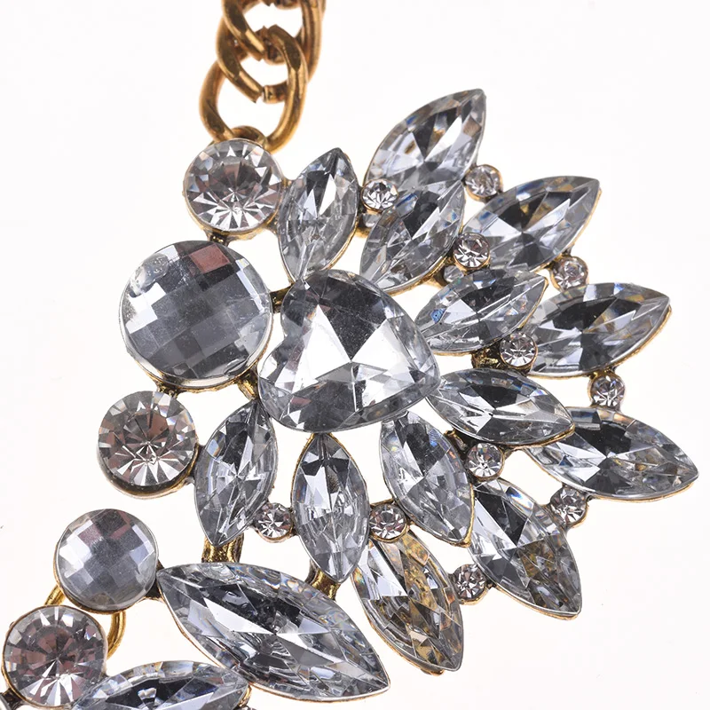 Женское Ожерелье-чокер из прозрачного хрусталя индийская бижутерия в стиле бохо