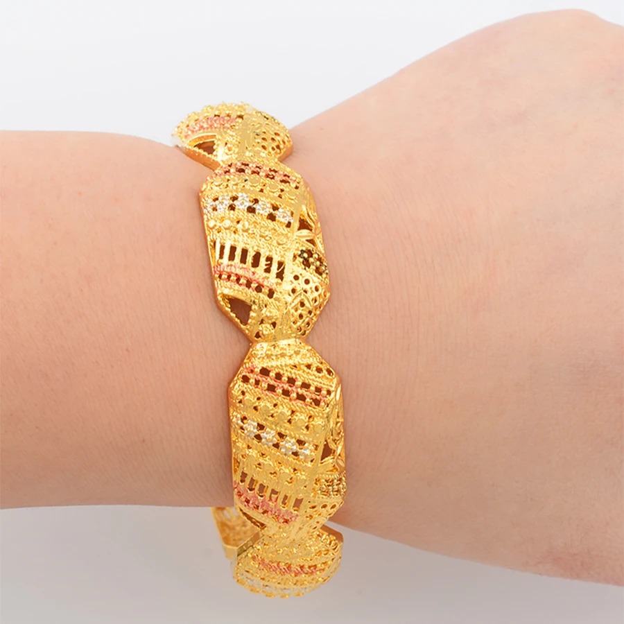 Браслет в дубайском стиле Женский золотой цвет Arabia Ближний Восток свадебные