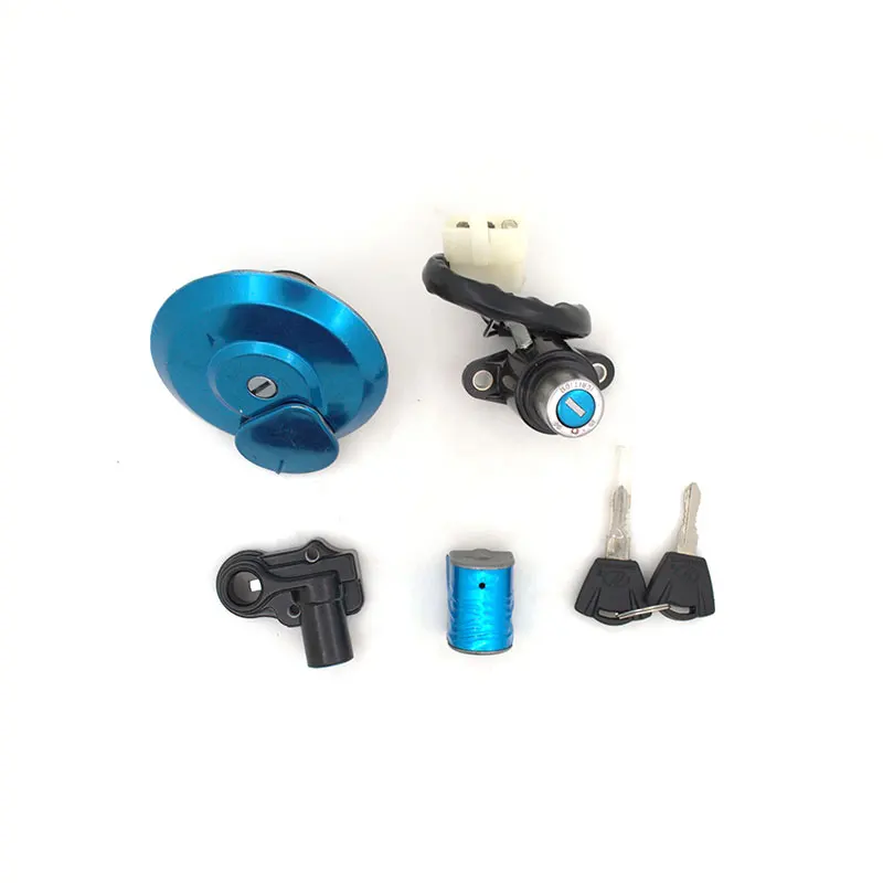 Замок зажигания мотоцикла + крышка топливного бака замка замок рулевого