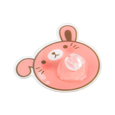 4pcs pink rabbit 4 шт., держатель для зубных щеток с героями мультфильмов, подставка для хранения в ванной, аксессуары для малышей, детей, органайзер, настенный инструмент для бритвы с изображением кролика - Цвет: 4pcs pink rabbit