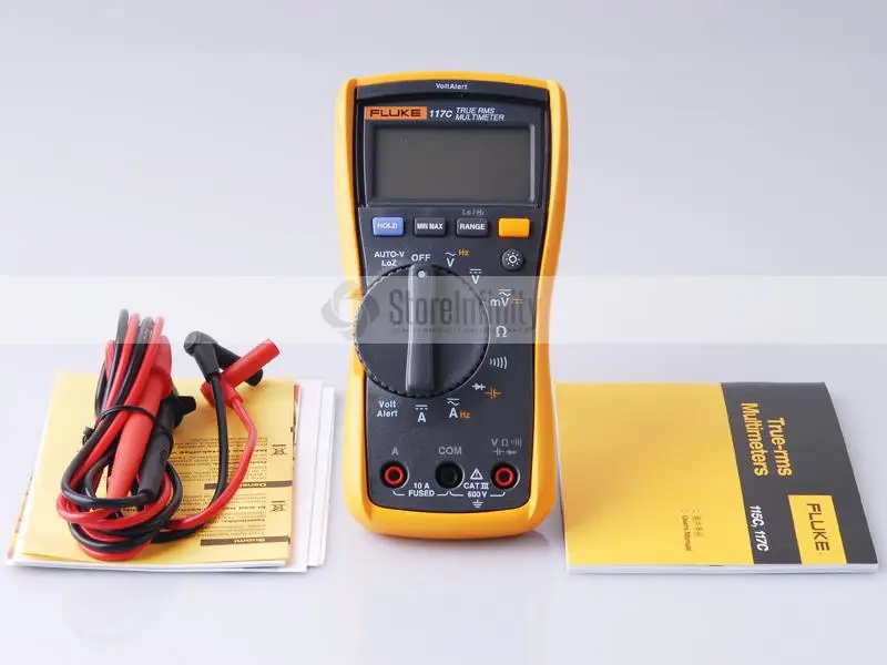 Мультиметр Fluke 117C VoltAlert с фоновой подсветкой + мягкий чехол для переноски True