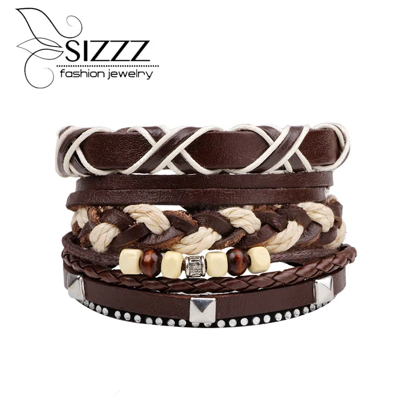 3 шт./комплект винтажные кожаные браслеты|bracelet handmade|leather braceletbead bracelet |