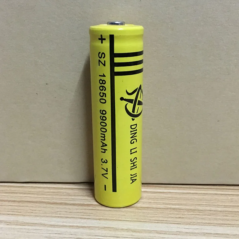 DING Ли Ши Цзя 4 шт 18650 Батарея 9900 mAh 3,7 V Перезаряжаемые Батарея литий-ионный Для фонарик Факел фар голова Батт