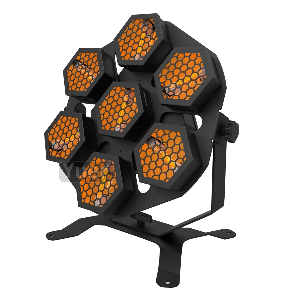 Новый 7X100W ретро флэш светильник лазерный проектор сценический музыкальный