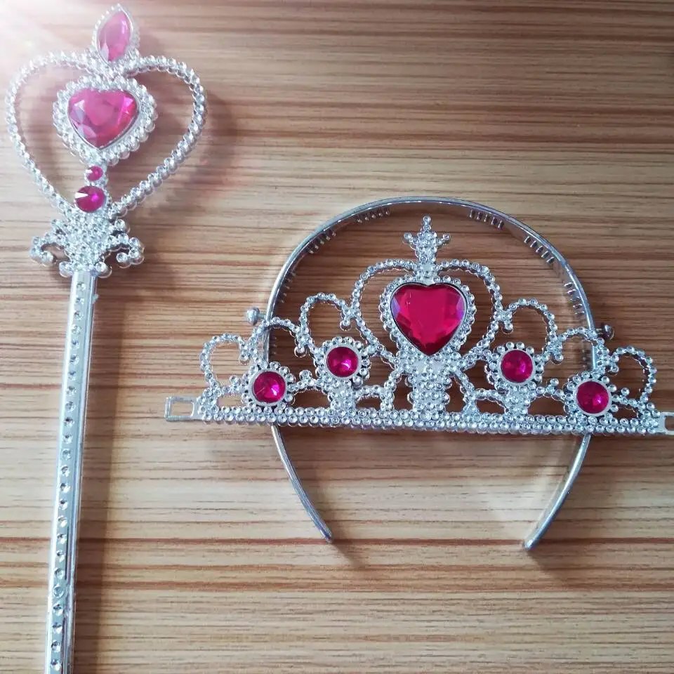 Обруч для волос детский с короной девочек диадема кристаллами и бриллиантами