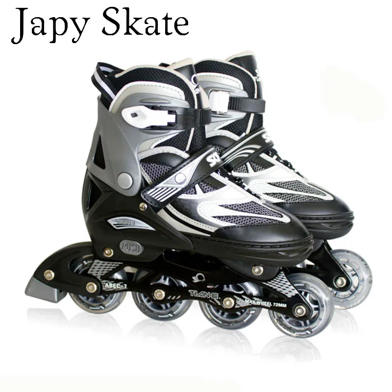 Japy скейт взрослый ребенок регулируемые художественного Катание на роликах обувь