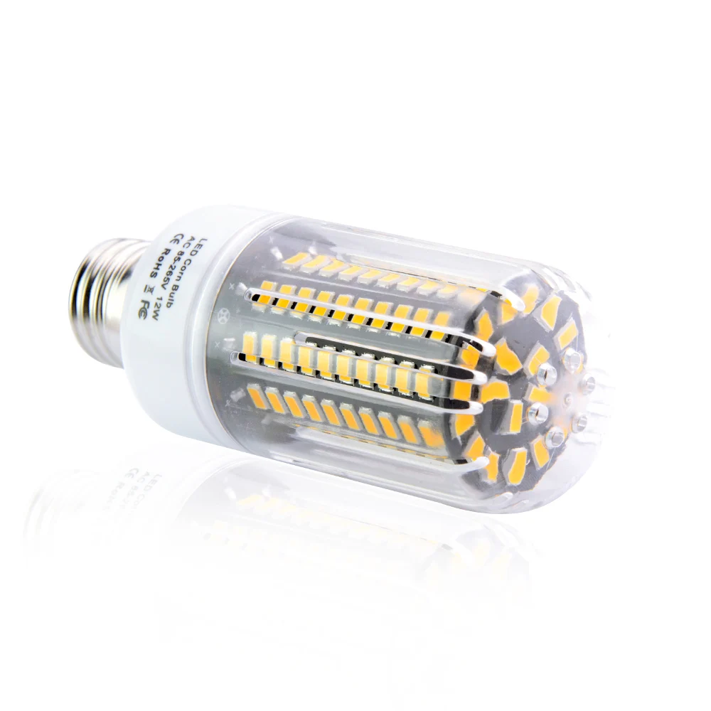 Светодиодная лампа AmmToo E27 AC85 265V SMD5736 светодиодная кукурузная 140 светодиодов 18 Вт
