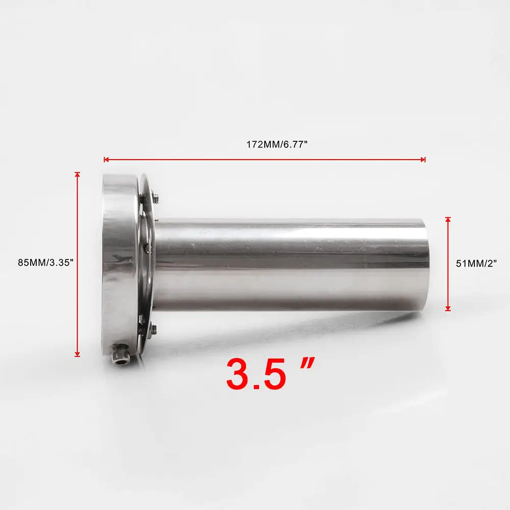 3.5 inch Авто универсальный глушитель выхлопных газов 3,5/4/4,5 дюймов нерегулируемые Хвост глушитель выхлопной трубы для всех автомобилей Качество выхлопные глушители - Цвет: 3.5 inch