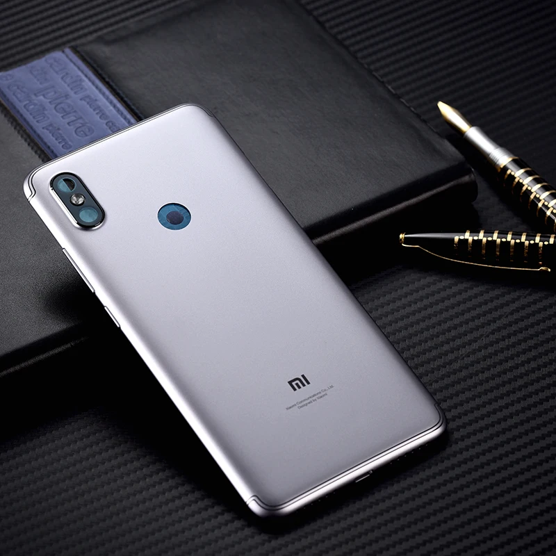 Серый Redmi S2 чехол на заднюю часть батареи для Xiaomi Redmi S2 PC чехол запасные части кнопки громкости питания+ объектив камеры - Цвет: Серый