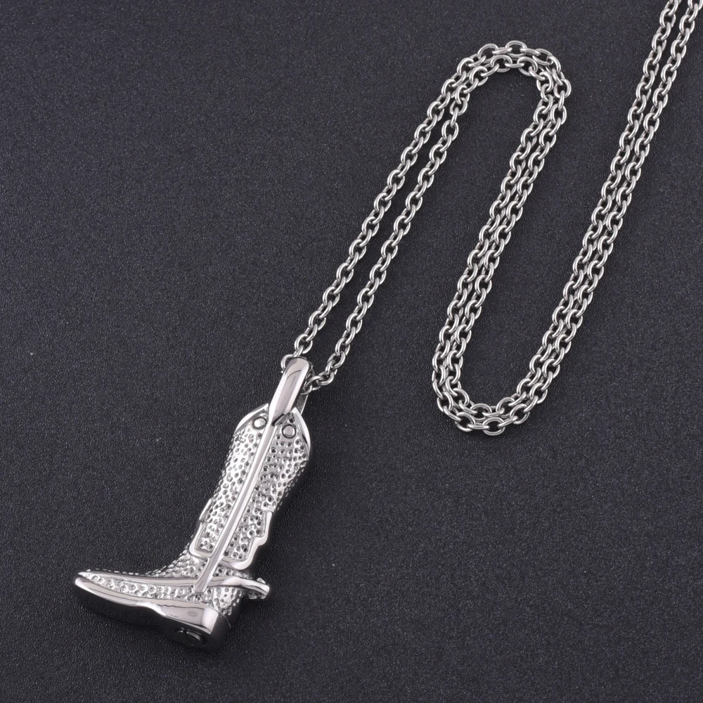 LKJ9827 военные ботинки с винтом для Hold Ashes Keepsake ювелирные изделия мужчин гравюра из