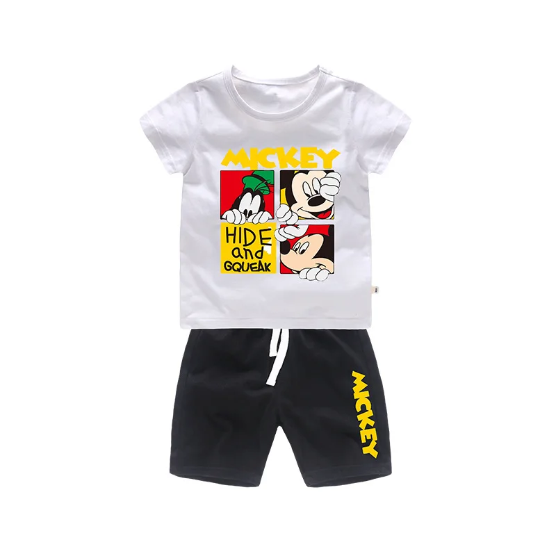 Детский комплект из футболки и шортов с изображением Микки Минни|Комплекты