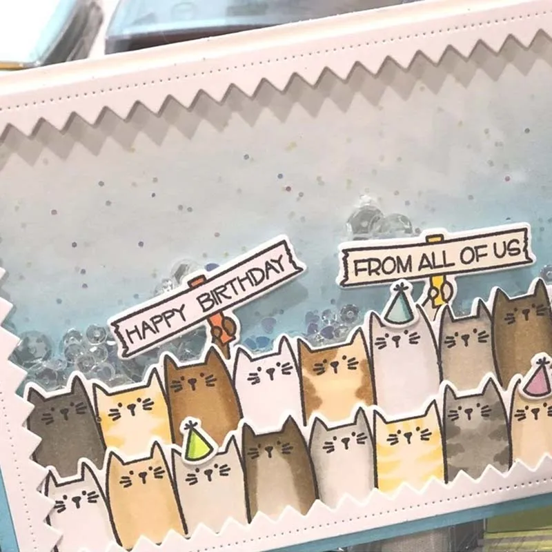 Животное металлический Трафаретный вырубной штамп штампы трафарет для DIY