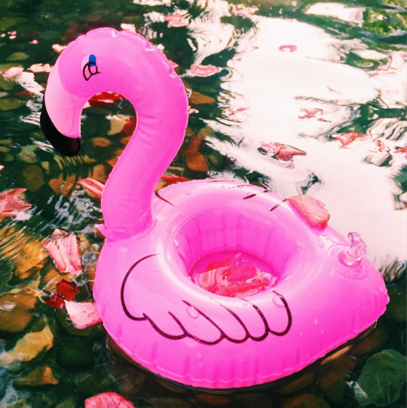 1 шт. хит продаж мини Розовые надувные держатели для напитков плавающий