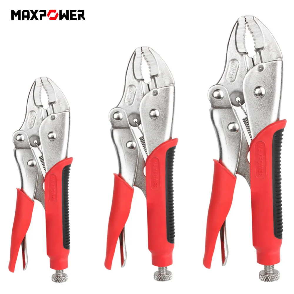 Maxpower 1 шт. Cr V изогнутые плоскогубцы для фиксации челюсти с ручкой TPR сварочные