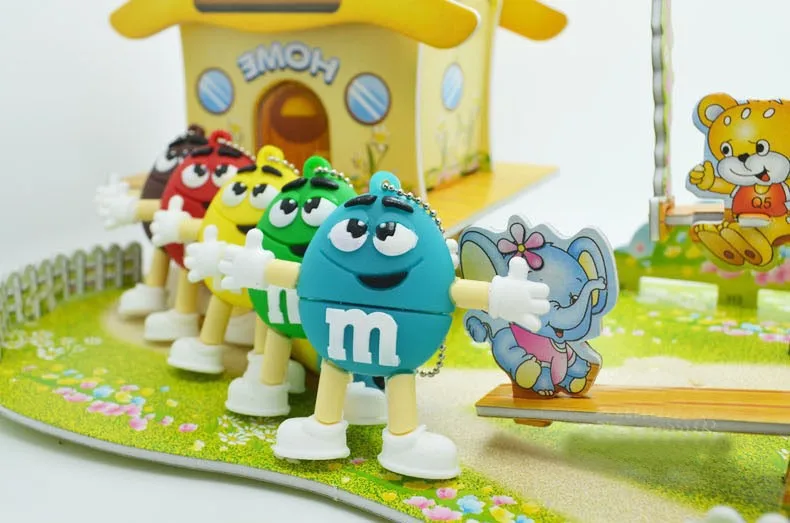 JASTER USB 3,0 милый мультяшный M& m's Chocolate M Bean 4 ГБ/8 ГБ/16 ГБ/32 ГБ/64 ГБ флеш-накопитель USB флешка карта памяти U диск