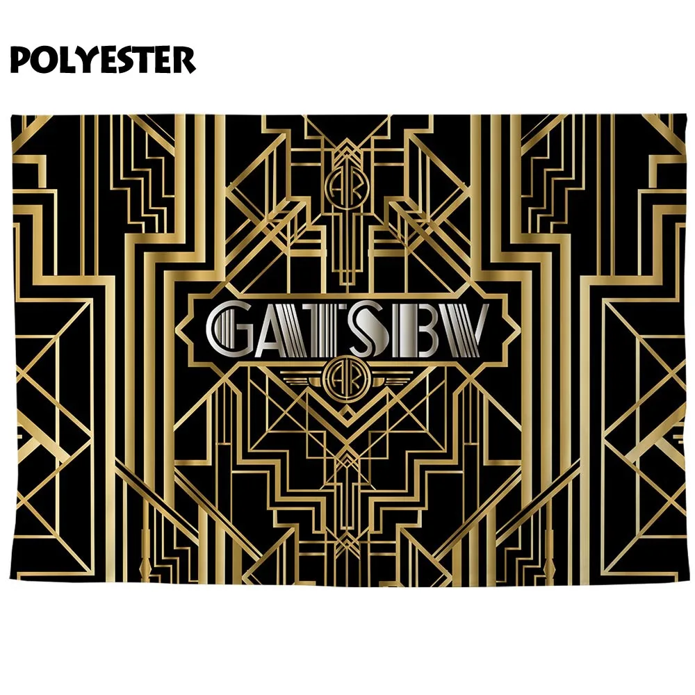Allenjoy фон для фотосъемки новорожденных Gatsby роскошный золотой дня рождения