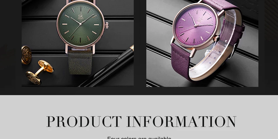 Shengke, цветные кожаные женские часы, кварцевые женские наручные часы, Reloj Mujer, новинка, SK, подарок на день для женщин# K8065