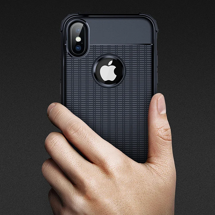 Противоударный силиконовый чехол Cube для Iphone X XS Max XR iPhone 8 7 Plus 6 s iphone7 iphone8 iphone6