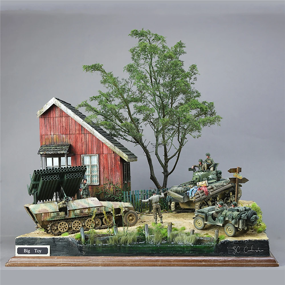13 шт. 1/35 масштаб военные строительные модели Наборы DIY аксессуары Вторую мировую