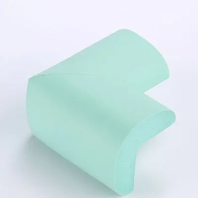 4PCS Light Green Новинка! 55*55 мм защитный уголок для детей 4 шт. мягкий стол основная защита для детей углы ребенок безопасный уголок для ребенка угловая защита - Цвет: 4PCS Light Green