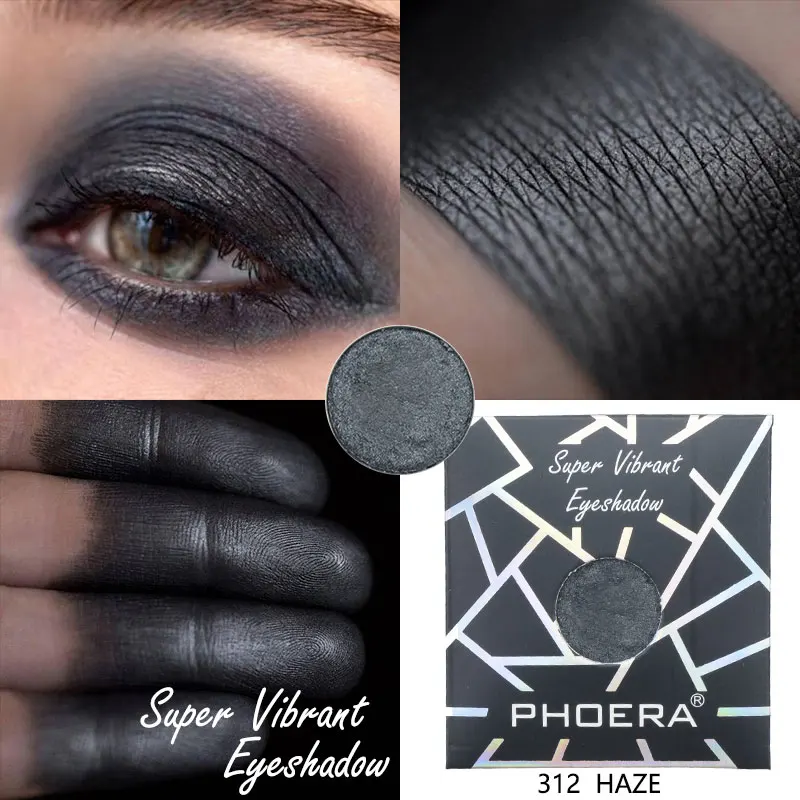 Тени для век PHOERA монохромные водостойкие 12 цветов Палетка теней TSLM1 тени с