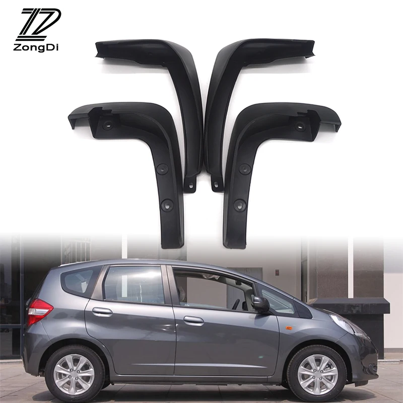 

ZD Car Front Rear Mudguards For Honda Fit / Honda Jazz 2011 2012 2013 Hatchback Car-styling 1Set Mudflaps Accessories Fenders