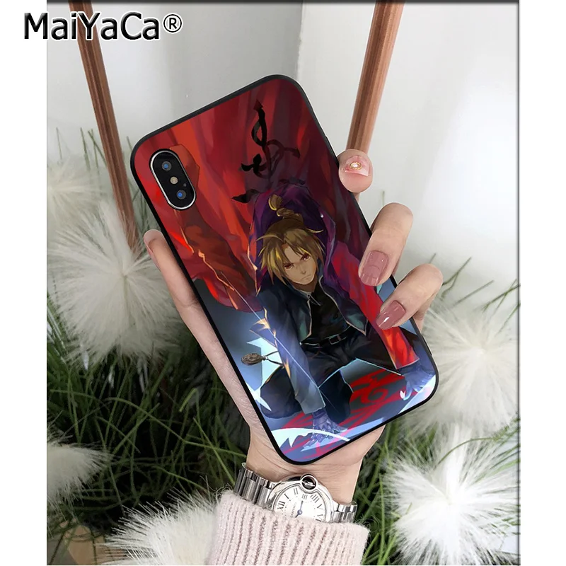 MaiYaCa металлический Алхимик Эдварда Элрика ТПУ мягкий чехол для телефона Apple iPhone 8 7