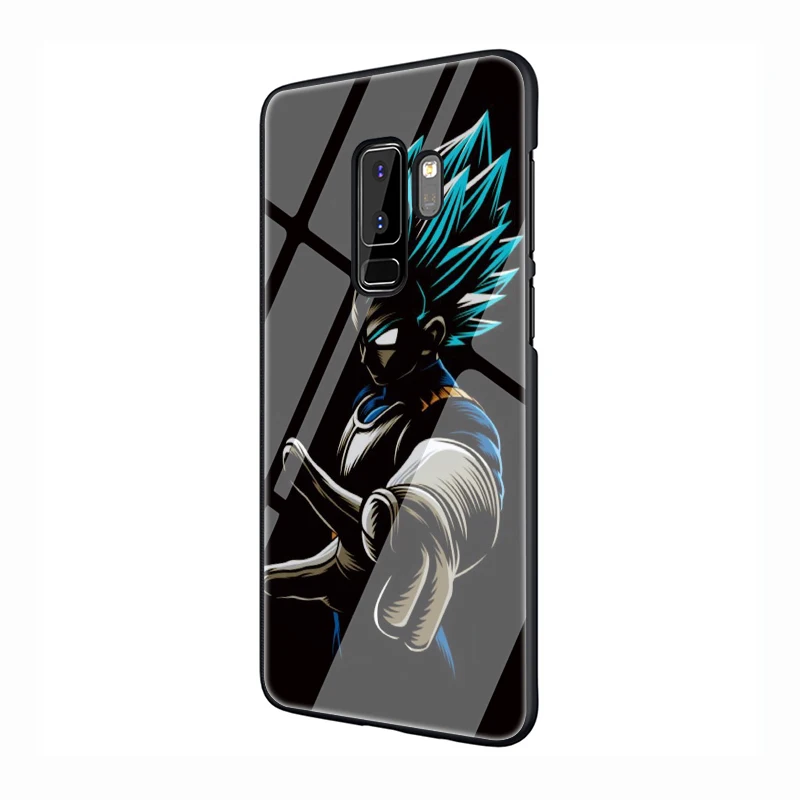 G2 Dragon Ball Z Saiyan Goku закаленное Стекло мягкий чехол для телефона для samsung Galaxy S7 край S8 S9 S10 Note 8, 9, 10, плюс A10 20 30 40 50 60 70 - Цвет: G2