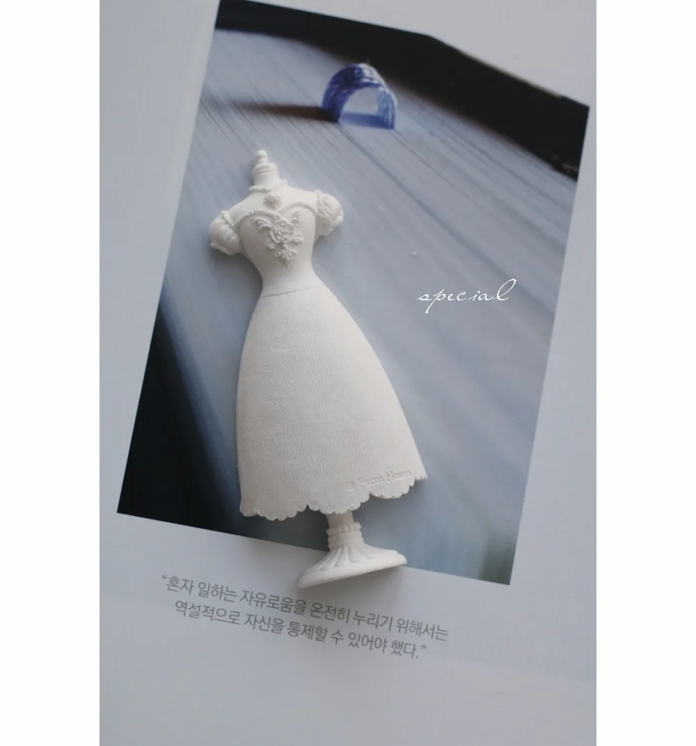 Ретро Вышивка вешалка силиконовые формы мыло форма ручной работы юбка