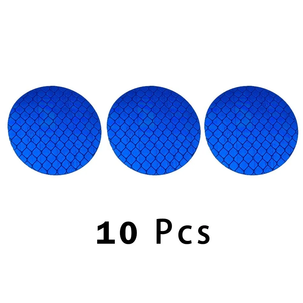Blue cricle High Visibility Warning Mark Reflective Tape Car Wheel Rim Shape Safety Reflector Strip Self Adhesive Bike Car Sticker 5 Color - Название цвета: Blue cricle