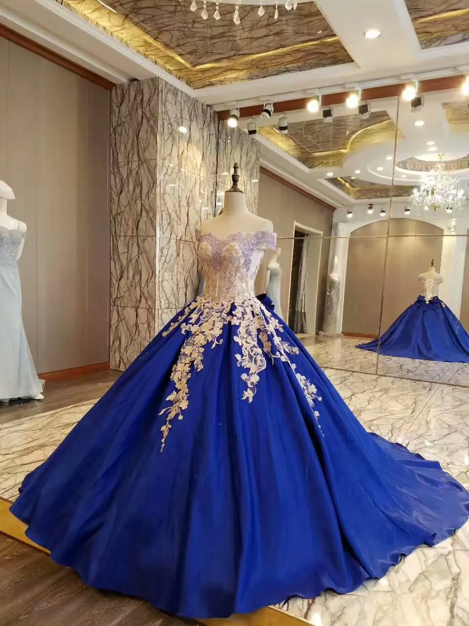 2017 новое поступление Длинные ярко синие вечерние Платья Vestidos de Festa без рукавов