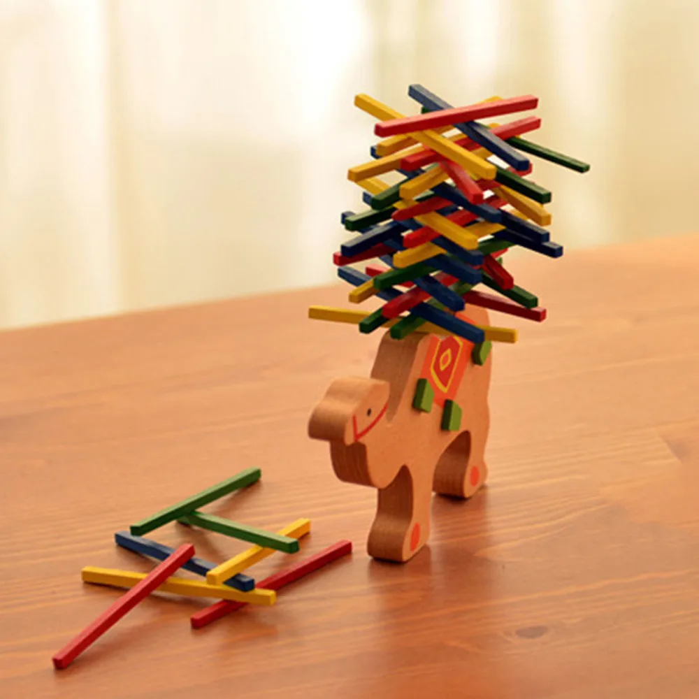 Балансирующие деревянные Математические Игрушки милые Мультяшные животные