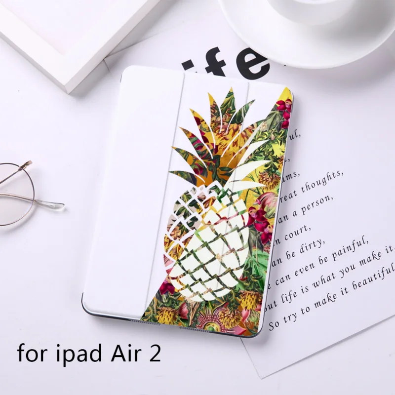DIFFRBEAUTY милый цветочный сосна яблоко Магнит флип-чехол для apple iPad 6 Чехол для iPad Air 2 из искусственной кожи планшет складной чехол-книжка - Цвет: B200237-WIP