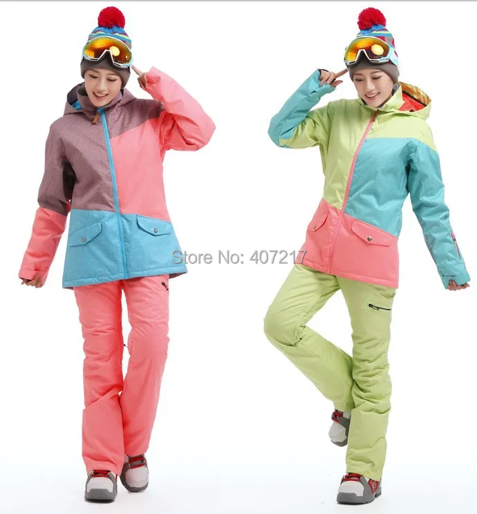 Skating Hiking Sportswear Female Snow Coat Anorak Skiwear Waterproof