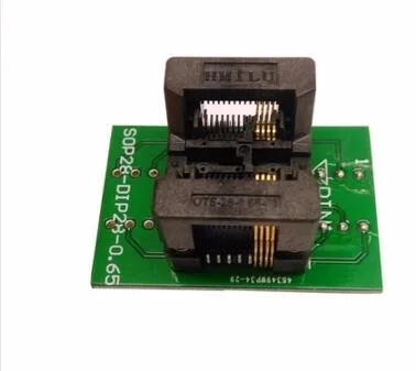 100 pcs lot shrapnel ots28-0.65-01 8PIN pitch 0.65mm programming blocks | Электронные компоненты и принадлежности